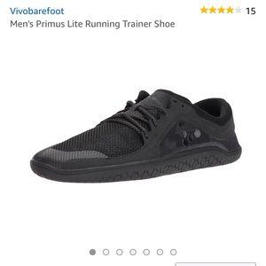 Vivobarefoot Mens Primus Lite Running Trainer Shoe